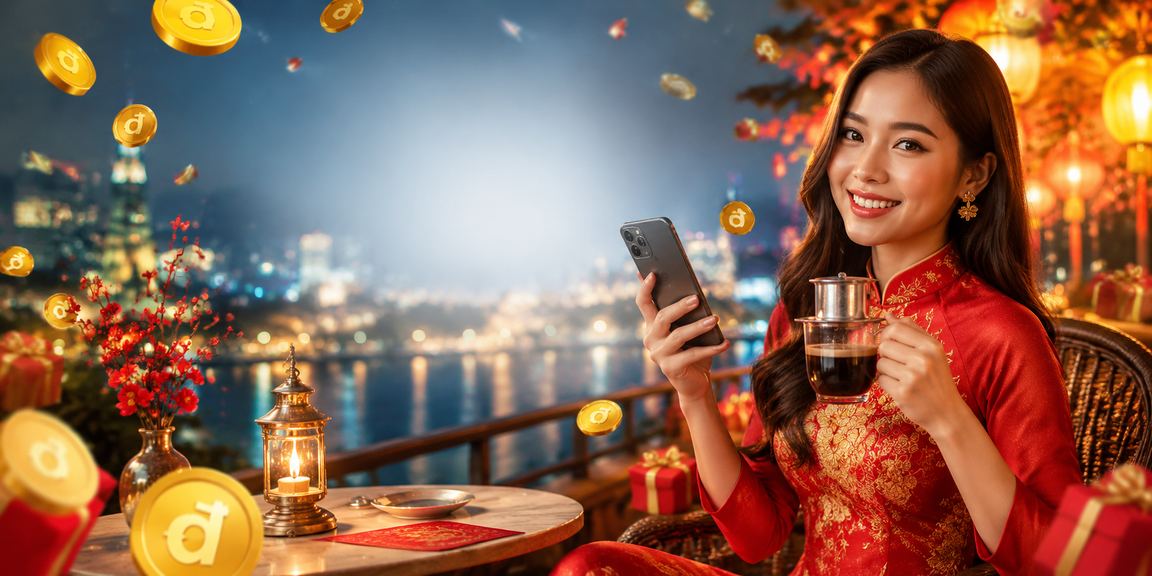 Không gian cà phê Hà Nội với nội dung xổ số và câu hỏi hỗ trợ người dùng